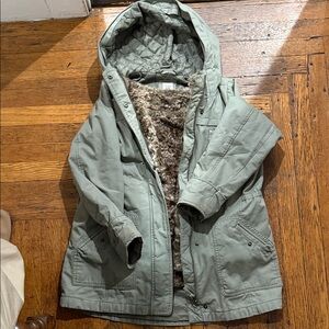 GAP Kids Quilted Jacket in olive green